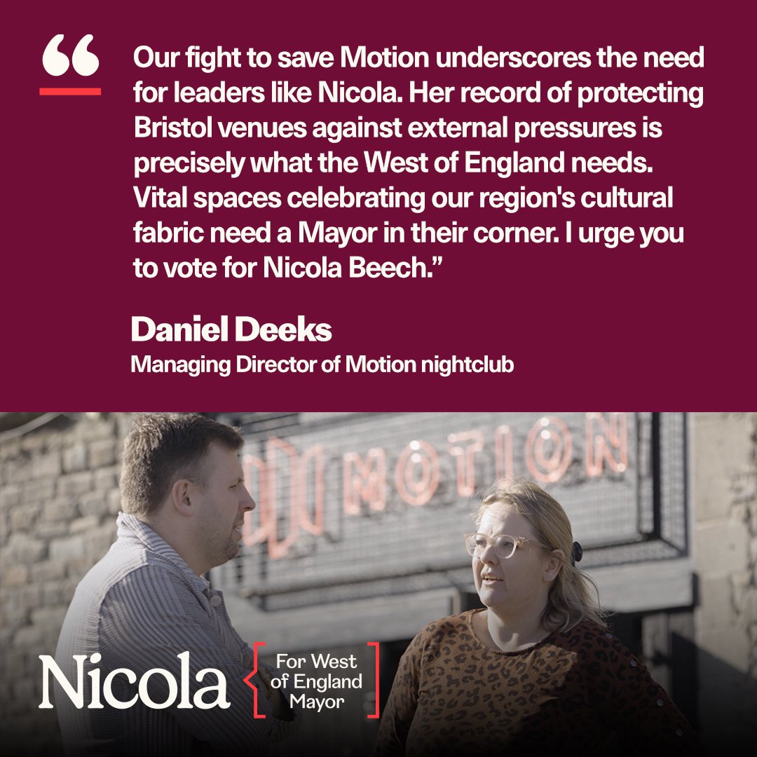 Thank you Dan &amp; the Motion team. Your voice is crucial now, more than ever, having built a global stage for our city’s cultural scene that’s now at risk. Together, we’ll continue the fight to protect spaces that champion creativity.