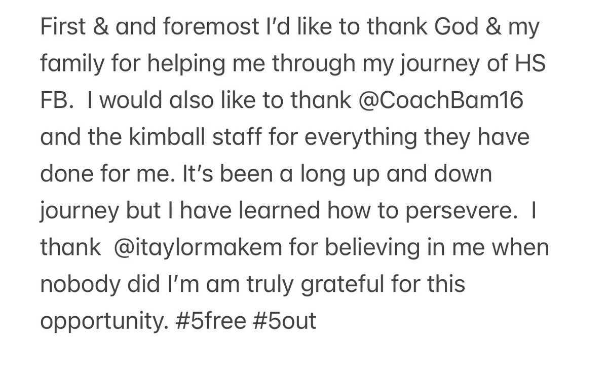 camrinjackson25's tweet photo. This chapter has ended but my journey is not over. Looking forward to what is in store. @CoachBam16 @itaylormakem @StillKimball @TheTop5s_  @TXTopTalent https://t.co/dQrRAxKA1B