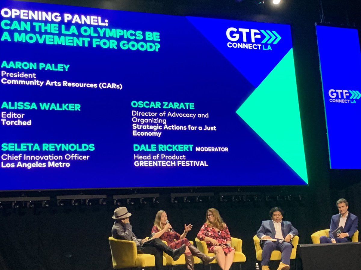 First panel on the 2028 Olympics &amp; Paralympics. Questions around the goals of LA28 for the City of LA and as a region, security vs. sustainability priorities, and other issues.