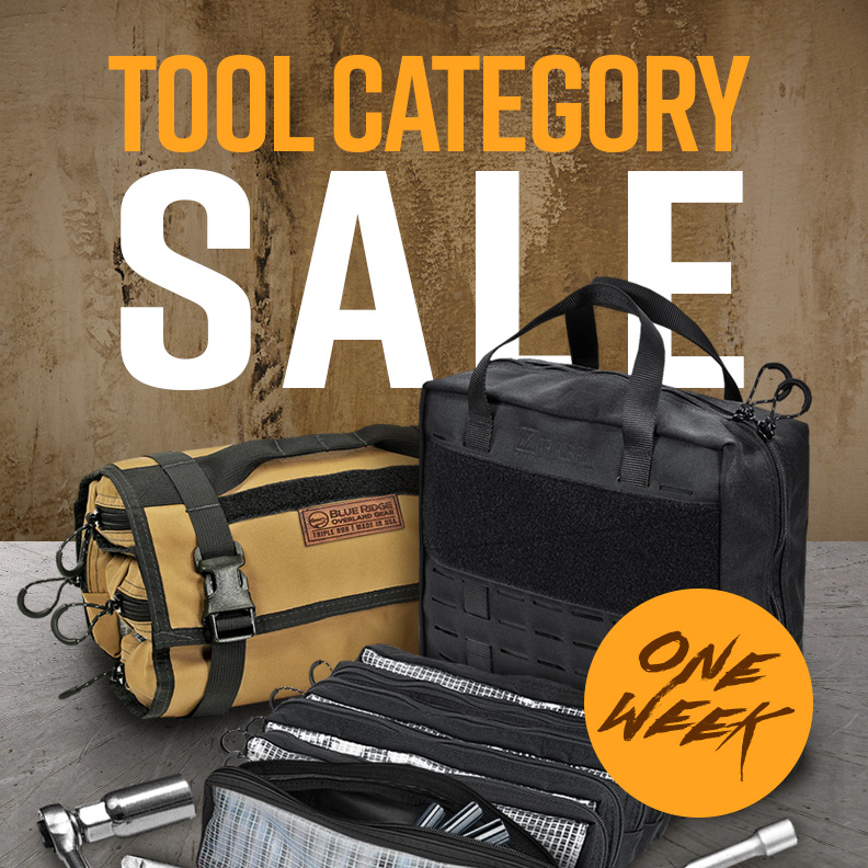 BROGusa's tweet photo. Right now our whole Tool category is on sale. USA made and warrantied for life. https://t.co/TMYpbORdUA #overlanding #toolbags #usamade https://t.co/udiVXH97gJ