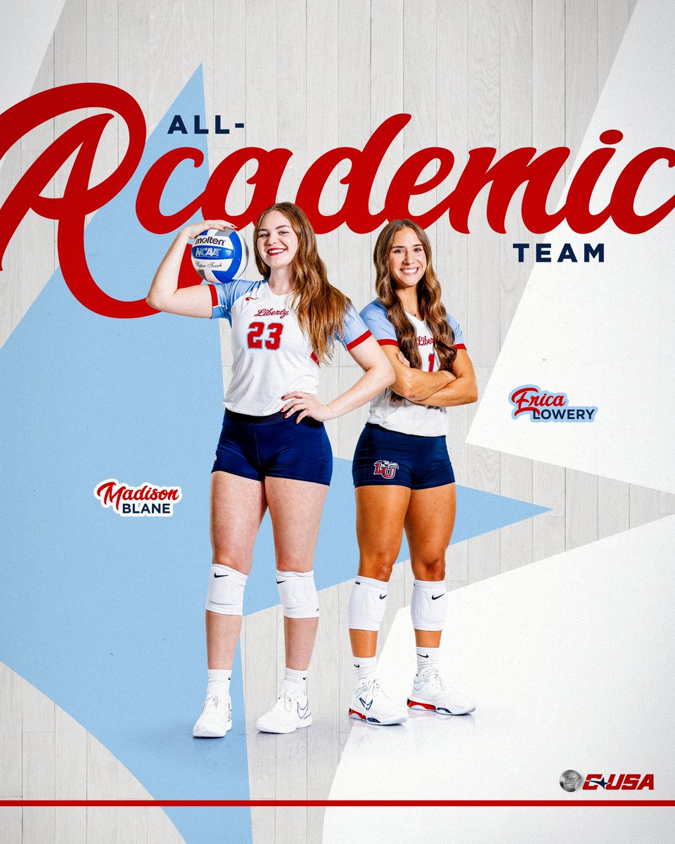 Congrats to our 2 <a href="/ConferenceUSA/">Conference USA</a> All-Academic Team players, Madison Blane and Erica Lowery!