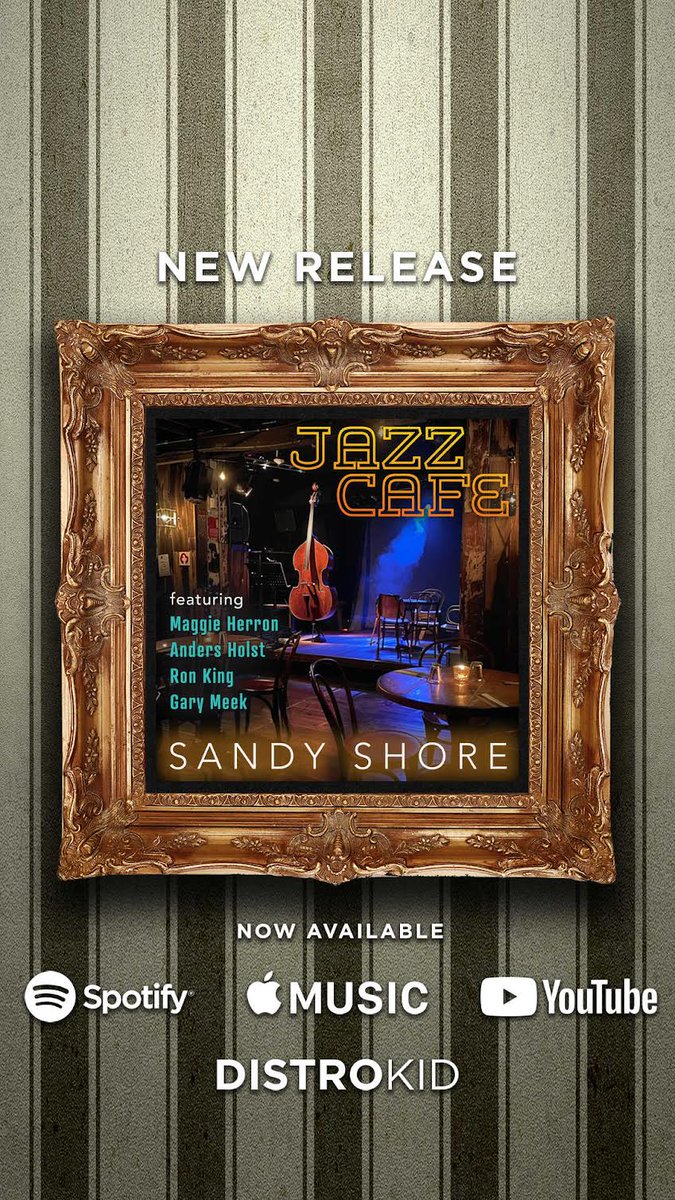 sandyshore's tweet photo. Coming November 22, 2024... My latest Songle, "Jazz Cafe" for @SmoothJazzRadio featuring vocalists @AndersHolst & @MaggieHerron6 + saxophonist #GaryMeek and trumpet icon #RonKing! Pre-save! https://t.co/AKojE2CP9l
