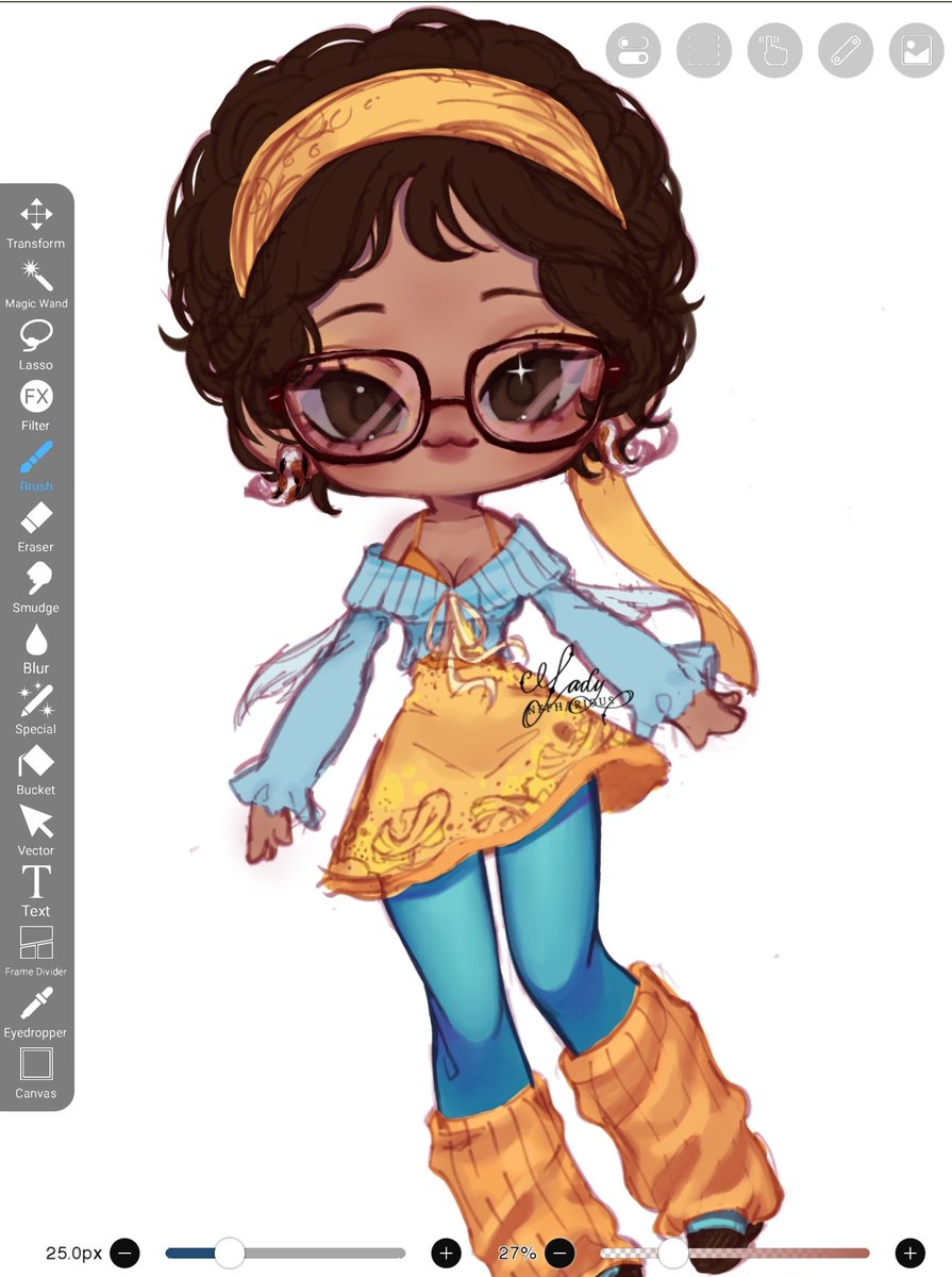 working on a chibi commission!!