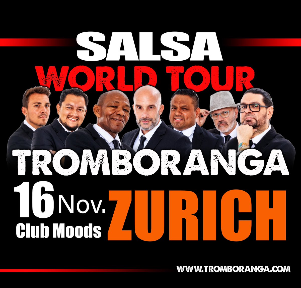 🇨🇭Mañana Sábado 16 noviembre 2024
Tromboranga Salsa Orquesta WORLD TOUR en Zurich en Club Moods
.
.
.
.

#Salseros #Salsadancers #Salsadance #Bailandosalsa #Tromboranga #Suizasalsa #ZurichSalsa #salsabachata #On2 #Salsacongress #Mambodance #salsacubana #Salsaboricua #Salsamusic
