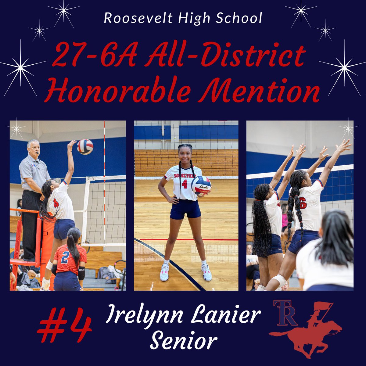 TRHS_VB's tweet photo. Congratulations to our athletes for being recognized as the 27-6A 2024 Volleyball All-District Honorable Mention! We are incredibly proud of your accomplishment this season! Keep up the hard work! 🥳👏🏽🏐💙❤️ #TRVolleyball #RiderPride 

Swipe ➡️➡️➡️ https://t.co/zn3KYlfzyJ