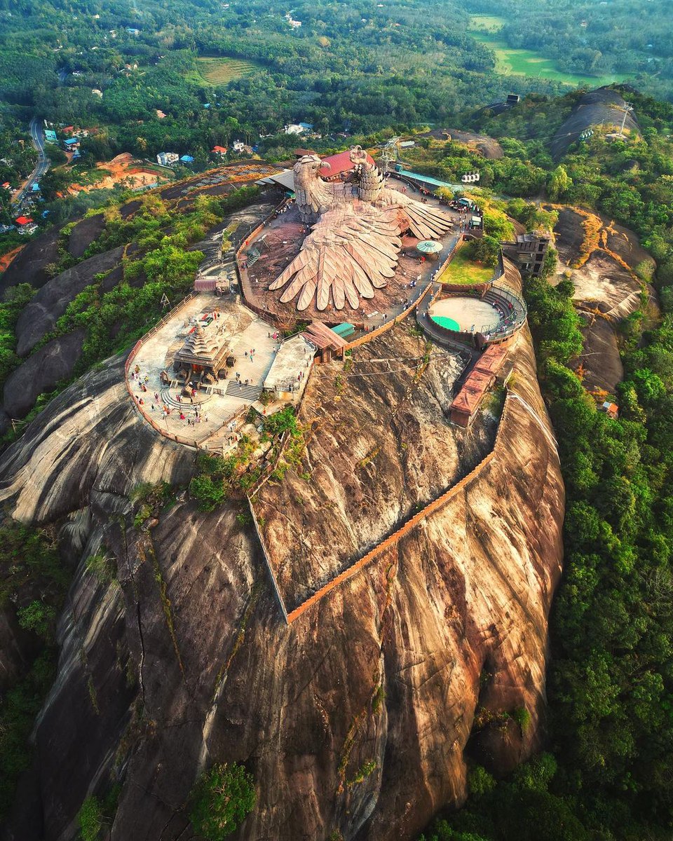 NatGeoIndia's tweet photo. Epic tale carved in stone!

Featured here is a breathtaking shot of the Jatayu Earth’s Center in Kollam, Kerala. ​

​#DidYouKnow: Jatayu is a bird featured in the Indian epic ‘Ramayana’. The Jatayu Earth’s Center features the world’s largest bird sculpture. https://t.co/eevDO1R3dL