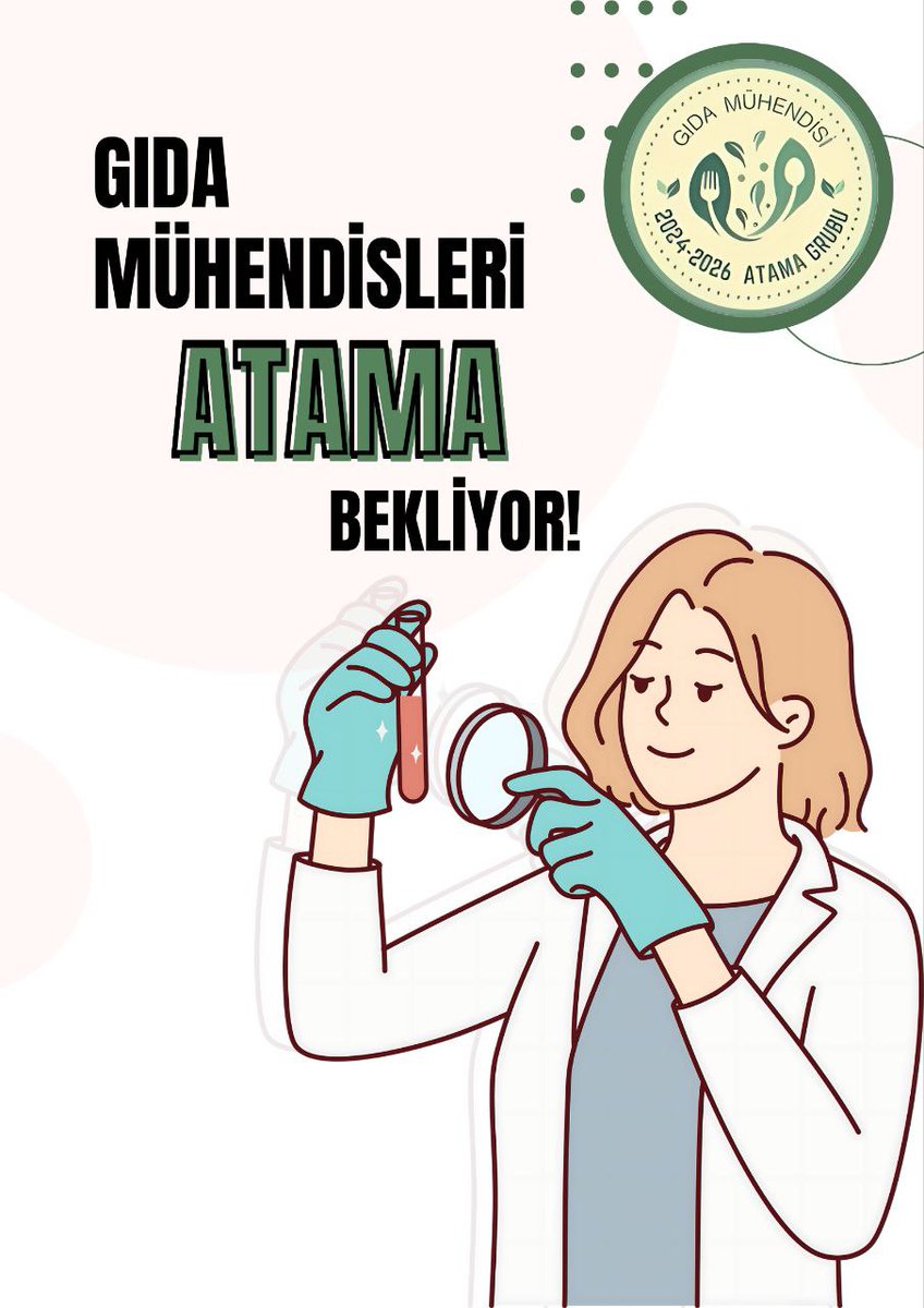 Gıda mühendisleri olarak kamuya istihdam edilmeyi bekliyoruz. Güvenilir gıda dönemi gıda mühendisleriyle olur. 
#TarımOrmana25binAtama