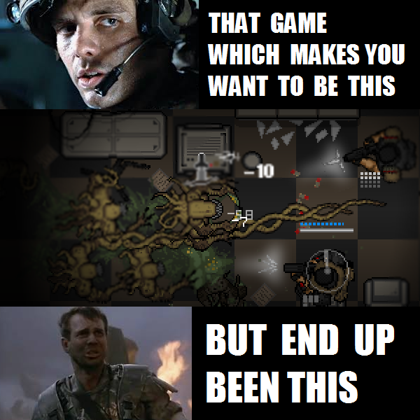 We all know that one game where it's not easy to be the hero - even though we're hyped up to be! #indiegame #pixelart #horrorstrategy #FollowFriday <a href="/16bitnights/">16 Bit Nights</a>