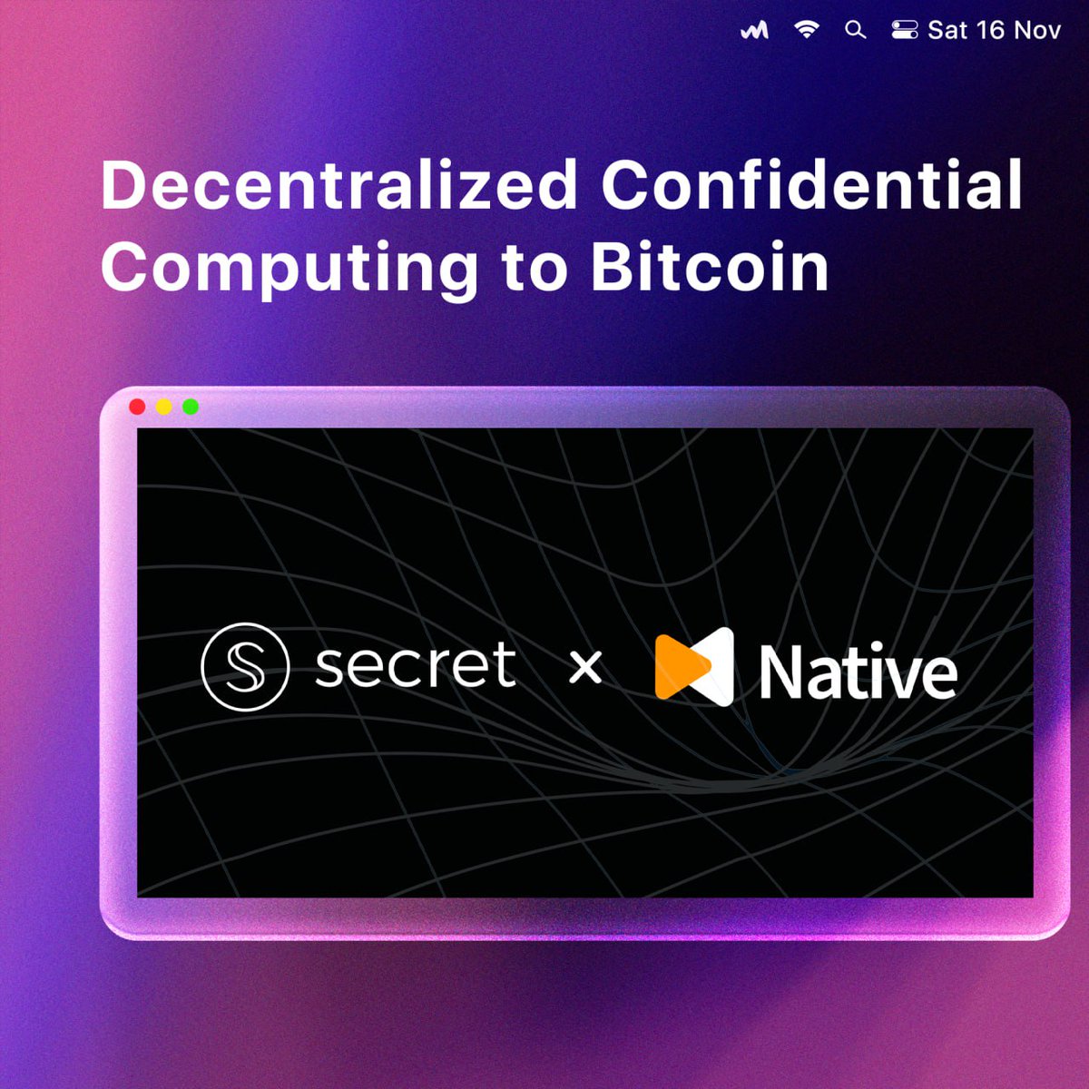 w3coins_io's tweet photo. Exciting #news! @SecretNetwork #collaborates with @NativeNetwork to enhance #Bitcoin with #ConfidentialComputing and secure programmability. Together, they empower innovative solutions across both #ecosystems!
Join @SecretNetwork in X https://t.co/VAzHxEpLLQ