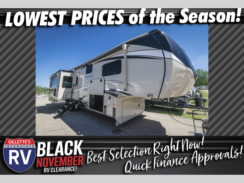 ✨ Unmatched Luxury and Spacious Design 👉 rpb.li/REBpgG in this New 2022 Jayco Pinnacle 36KPTS! This 42-foot beauty weighs 13,555 lbs, sleeps 4, and has 3 slides. Tour this today and make it yours for $89,000! 🗺
#GillettesInterstateRV #Travel #Glamping