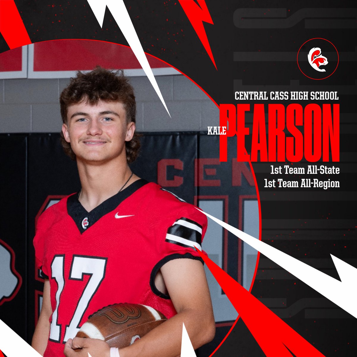 Postseason awards for the Central Cass Football Team! Congrats to these three for making 1st Team All-State! #squirrelpride