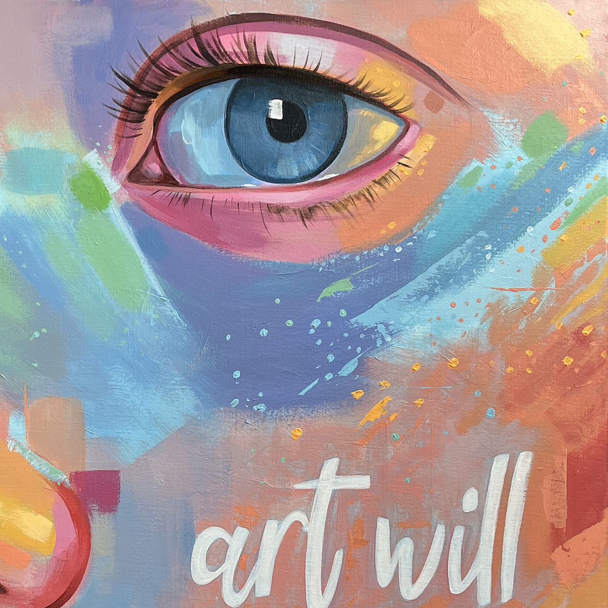 Nova obra! . 100x100cm, acrílic sobre tela. A la venda a la Galeria