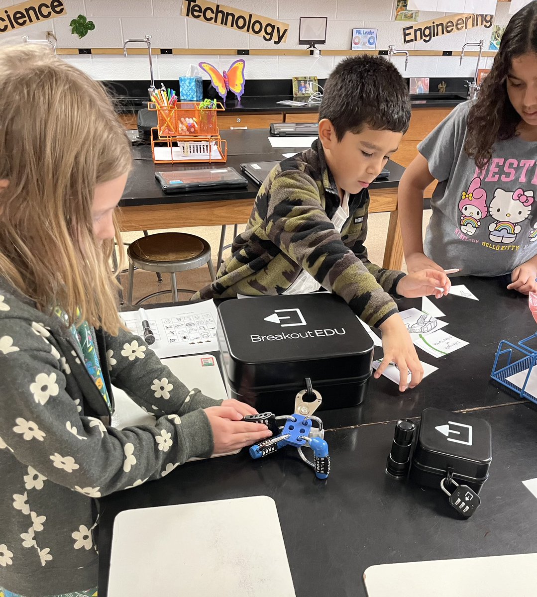 KNovITC's tweet photo. Mrs. C’s lockstars are unstoppable 🔐We BROKE OUT and saved the sea turtle eggs!! @breakoutEDU #breakoutedu #breakouteduambassador https://t.co/KUYXR94sGu