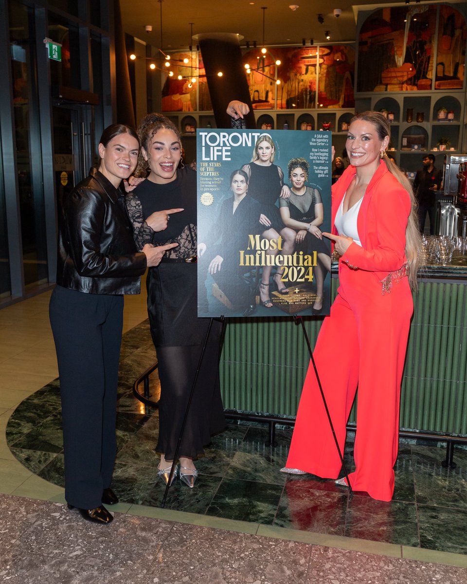 Toronto Sceptres (@pwhl_toronto) on Twitter photo Earlier this week, Toronto Life recognized Sarah Nurse, Natalie Spooner and Blayre Turnbull as the Most Influential Torontonians of 2024, and unveiled them on the cover of the December 2024 issue 🤩
Thank you, <a href="/torontolife/">Toronto Life</a>! Earlier this week, Toronto Life recognized Sarah Nurse, Natalie Spooner and Blayre Turnbull as the Most Influential Torontonians of 2024, and unveiled them on the cover of the December 2024 issue 🤩
Thank you, <a href="/torontolife/">Toronto Life</a>!