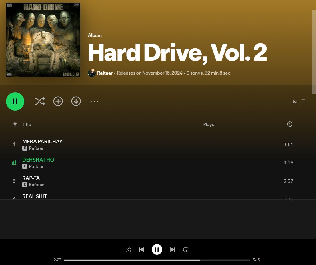 Pseudo_Sid26's tweet photo. Already Tapped in ... wtf is this back n forth between Raftaar and Yashrajπππ₯π₯π₯
#raftaar #HardDriveVol2
Thanks for the birthday gift Gπ«‘ https://t.co/BlF6DtHik8