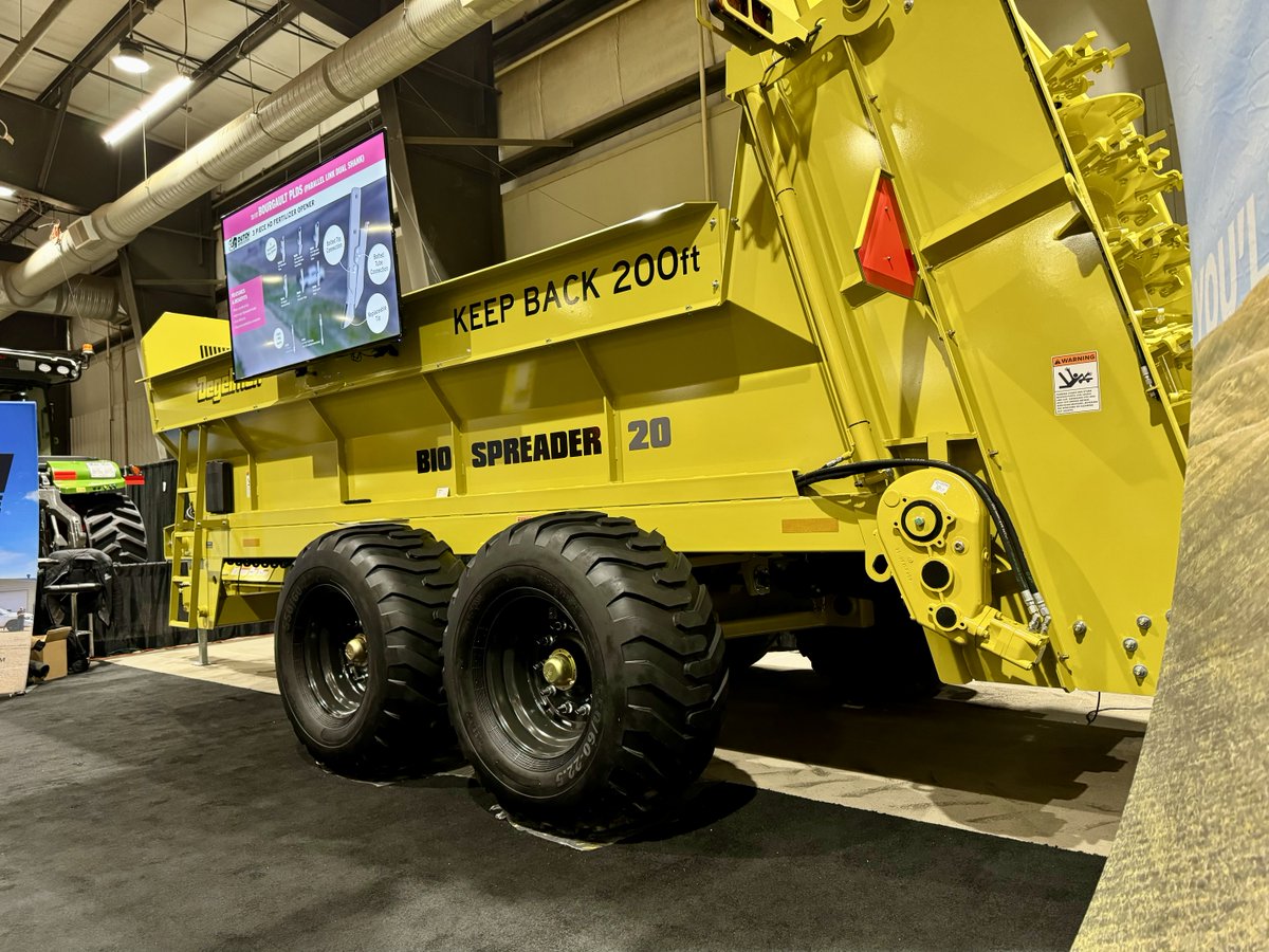 It might be the last day of Agri-Trade, but there is still plenty of time to check out our lineup of high performance ag equipment  available throughout the show:

🟡 Degelman - Prairie Pavillion
🟡 RENN - Exhibitor Hall
🟡 Bio Spreader - Agricentre East, located in @dutchopeners