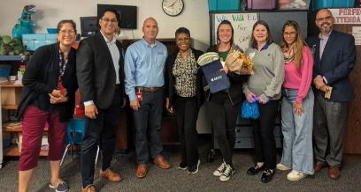 Big congratulations to our District Teacher of the Month, Ms. Anderson!🌟 Thank you for your dedication, passion, and impact on our students. We're so proud to have you representing Hanes!