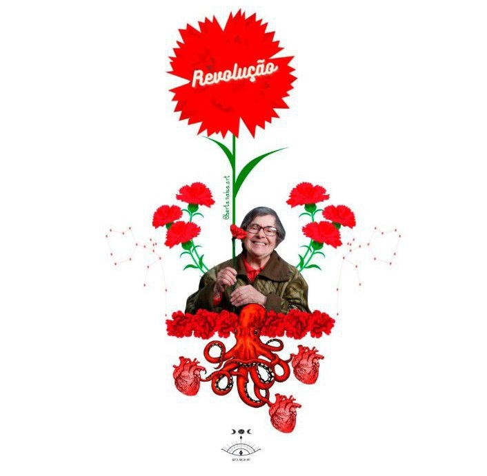 #celestecaeiro QDP Avò das q levamos cravos nas veas.. Aìnda q partiches hoxe,os valores de ternura, xenerosidade e xustiza sen limites quedan vivos nos nosos corazòns para crear primaveiras ate das guerras.. Q agasallo reflexarte en arte antes de que morreras! 
Beijos sempre✨💞