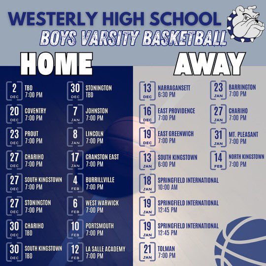 Westerly Basketball tweet media