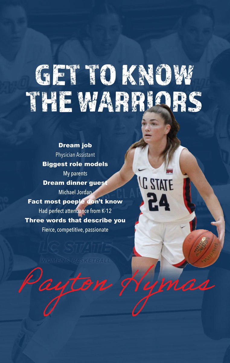 LCSCWBB's tweet image. Our Junior guard Payton Hymas!