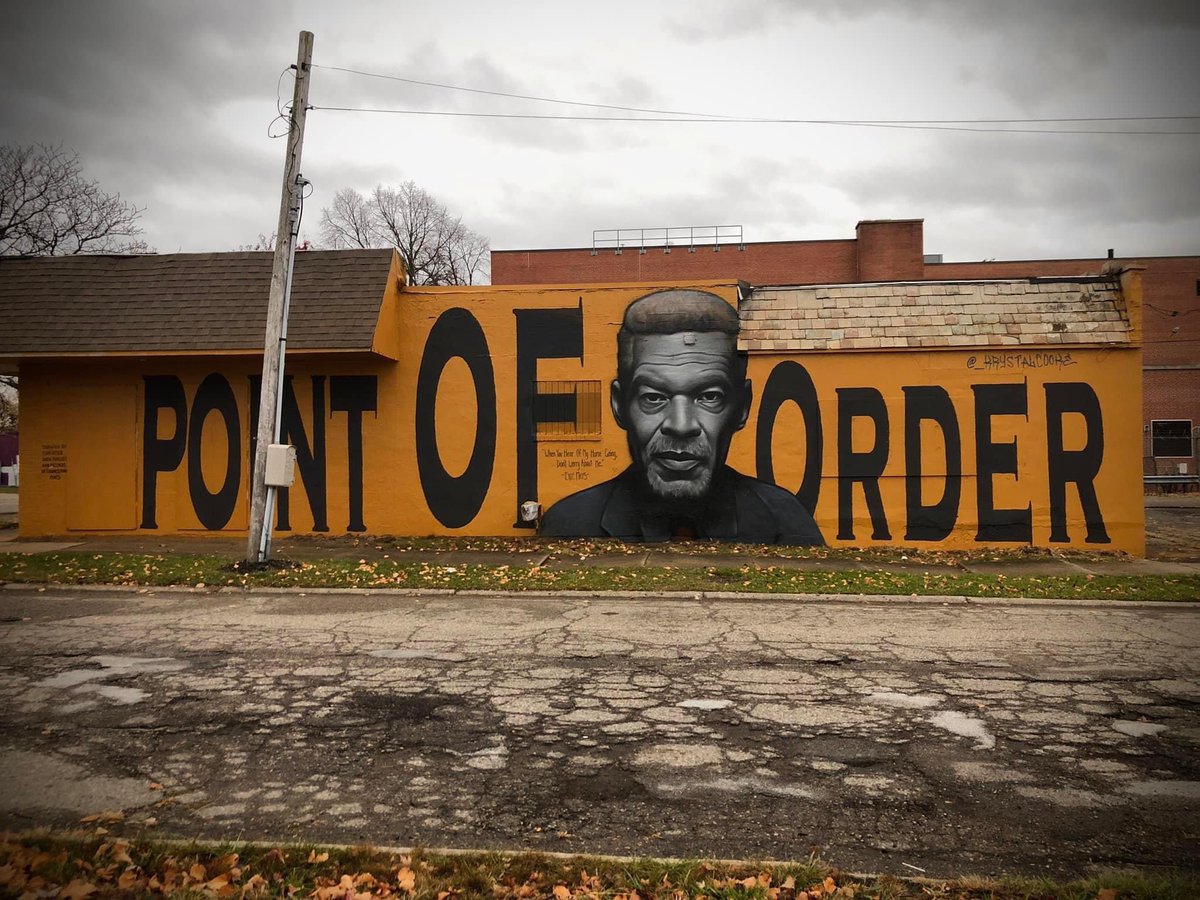 There’s a new mural of the late councilman Eric Mays on the north side of Flint, by Krystal Cooke