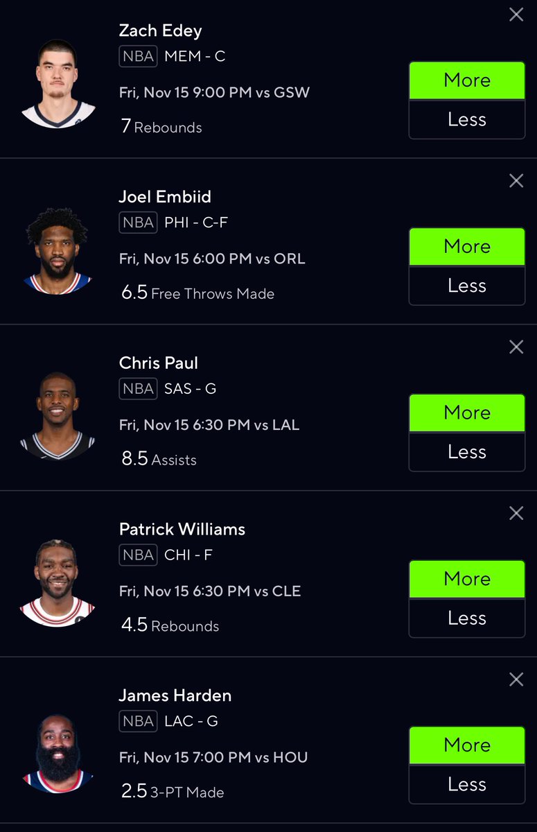 proplockss's tweet photo. 50$ sit up into 5 people WHEN this 🧹🧹Harden - Me 
EMBIDD - @Vellster92 
Patrick - @PandaSmush83 
CP3 - @Treb__ 
Edey - @Oh_Mr_Wilsooonn 

#Nba #Giveaway #prizepickscfb #prizepicksloc #Prizepicks #potd #Giveawaywinner https://t.co/z9ackGIuBt