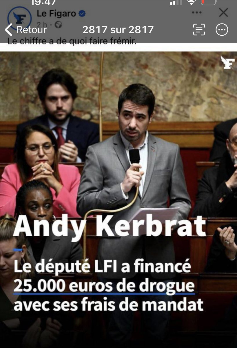 ❌⛔️ Je suis outré de voir que ce député de La France Insoumise qui utilise l’argent public pour acheter de la drogue (notamment à un mineur dans le métro) soit encore député de la République !! Qu’il démissionne sans délai !