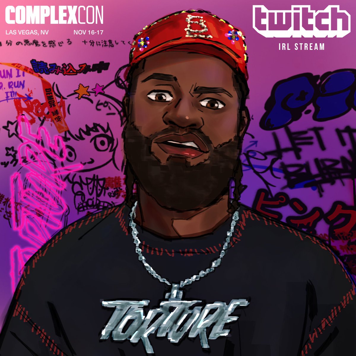 LSLxcvi's tweet photo. Join me this weekend at @ComplexCon for my first IRL @Twitch Stream! 🤳🏾

Starts tomorrow at 9am PST/12pm EST

https://t.co/HihZBSnCqT

P.S. My first time in Vegas 🥳

#complex #complexcon #twitch https://t.co/j9Ev1acQSw