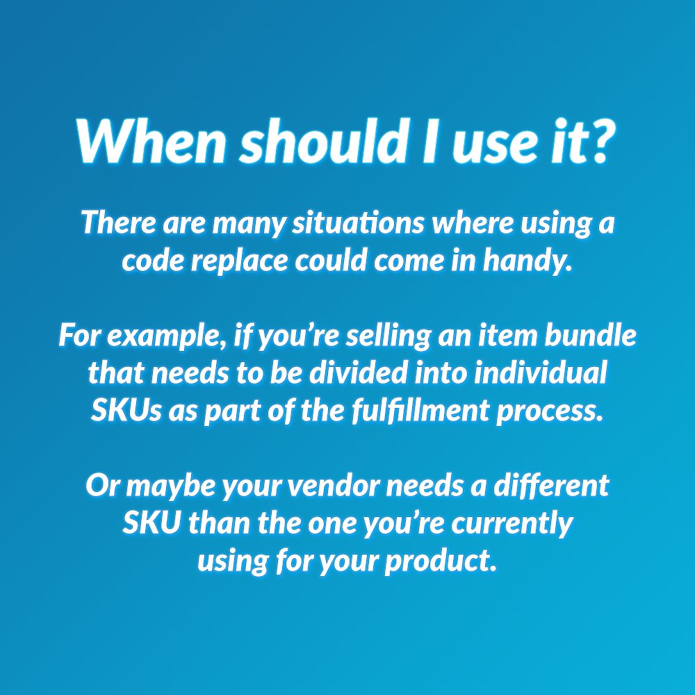 orderdeskrules's tweet photo. If you sell product bundles in your ecommerce store, features like code replace help keep your stock counts accurate. #ecommercetips https://t.co/RA8YzrtxPs