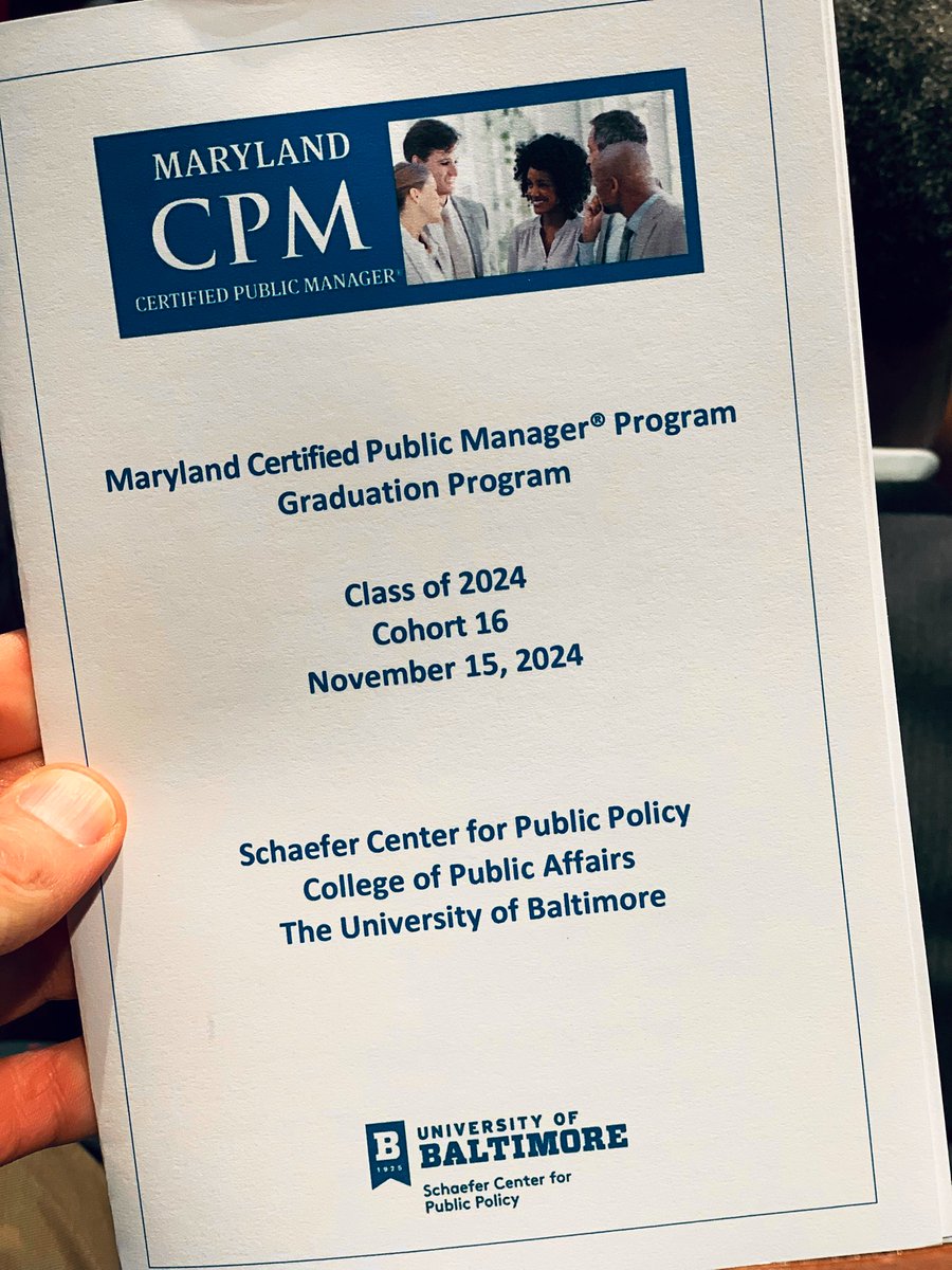 ProfSheehan's tweet photo. Our Schaefer Center for Public Policy’s CPM graduates had the special distinction of receiving their Certificates from #UBalt President Kurt Schmoke and #Baltimore City Mayor Brandon Scott today. Congratulations to the graduates! We applaud your commitment to #PublicService! 👏 https://t.co/WxUwsEQjDM