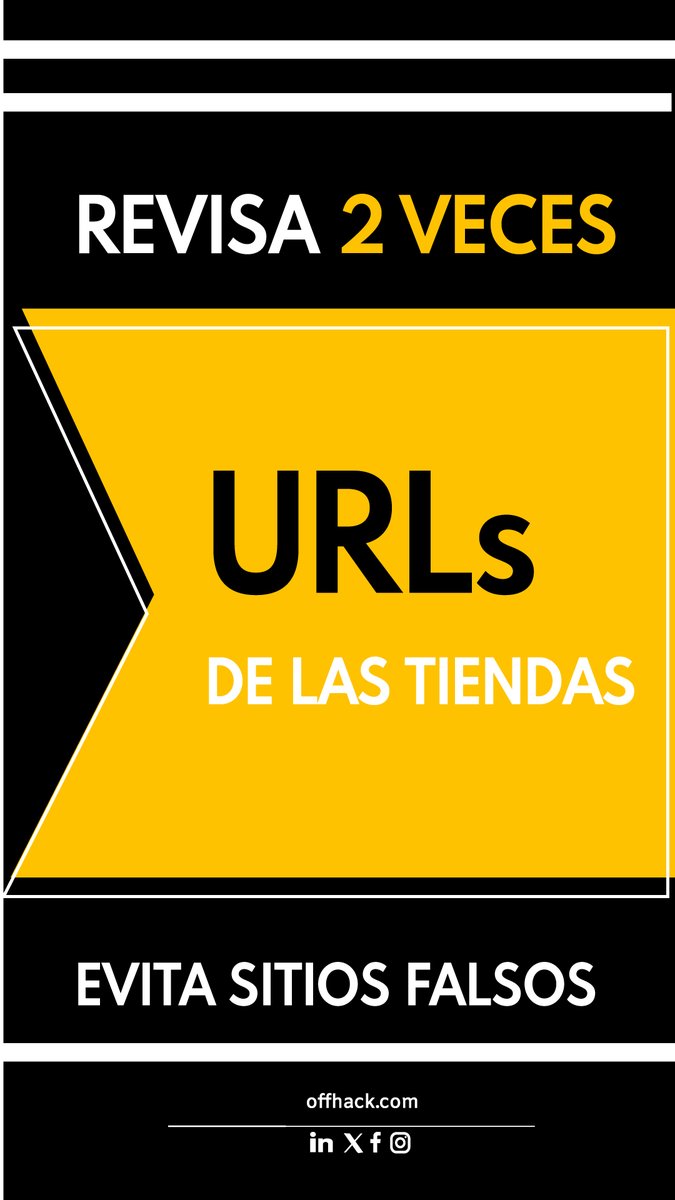 Este #BuenFin, sé #Ciberinteligente 💡🛍️
1. Revisa tus estados de cuenta después de cada compra.
2. Configura alertas en tu banco para detectar movimientos sospechosos.
3. Si algo parece sospechoso, ¡no completes la transacción!

Cuidar tu información es la mejor inversión. 🛒🔐