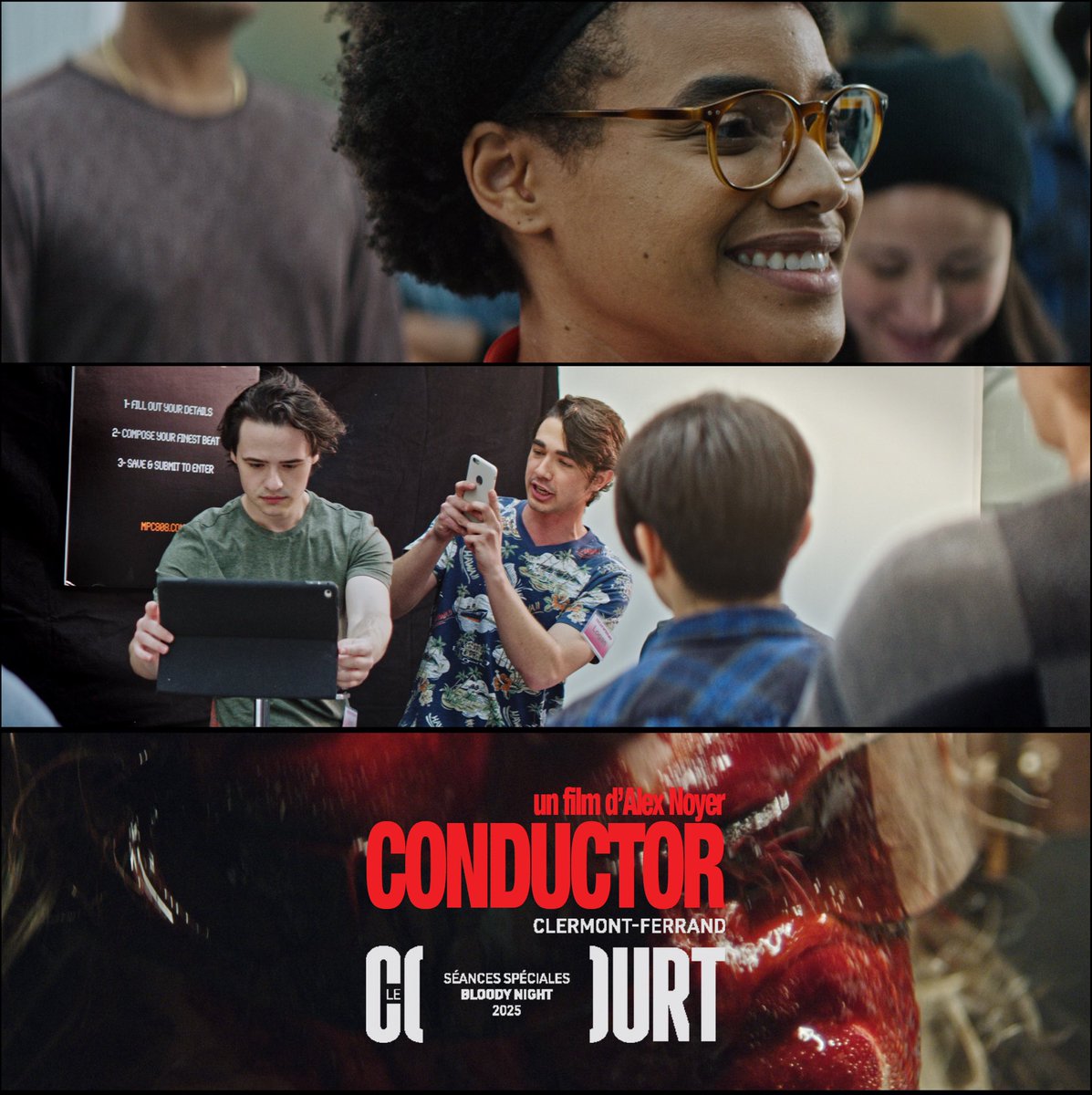 alexnoyer's tweet photo. A little while back the wonderful folks at @ClermontISFF reached out about their 2025 edition that has as a theme “Sound in film”. So my 2018 bonkers short film Conductor will have a special screening there, part of the Bloody night selection. Merci! https://t.co/b6hmeII9Nf