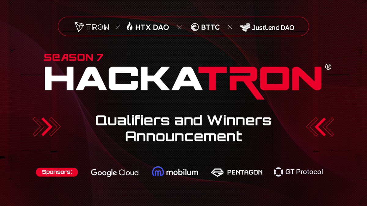 trondao's tweet image. Congratulations to our Season 7 #HackaTRON Judged-Voted Qualifiers and Community-Voted Winners! 

🧵
