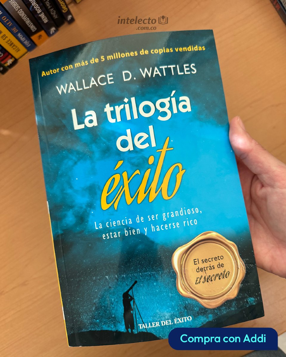 Intelecto_Col's tweet image. ¿Quieres alcanzar el éxito en todos los aspectos de tu vida?
Con enseñanzas sobre el pensamiento positivo, la acción y la abundancia, este libro te mostrará cómo transformar tu vida y alcanzar tus metas. 

¡Comprar ahora! intelecto.com.co/products/la-tr…?

#librosparaeléxito #ilovebooks