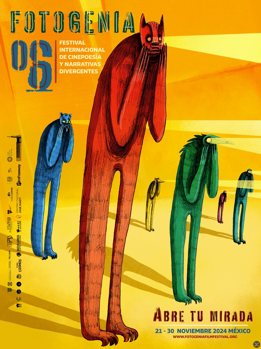 procine_oficial's tweet photo. ¡Abre tu mirada! 👁️✨
Atención cinéfilos, llega la sexta edición del @fotogenia_fest, un increíble encuentro cinematográfico que explora la múltiples posibilidades entre las formas poéticas y el séptimo arte. 🎥 🎭

🎬 171 obras de poesía audiovisual
➤ https://t.co/6qeiZpqr07 https://t.co/JTeUbM7fqh