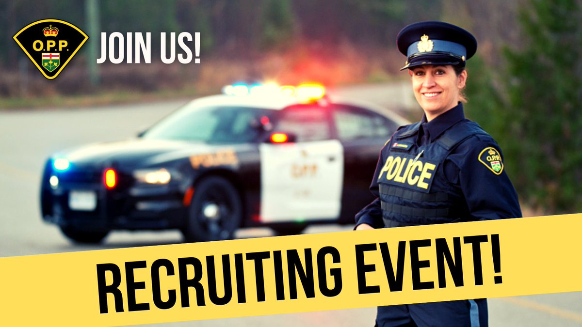 OPP_WR's tweet photo. A reminder that #BrantOPP will be hosting a recruiting event on November 20, 2024 at 7:00pm at the Brant Sports Complex in Paris - 944 Powerline Rd. If you are interested in learning more about a career with the #OPP, please join us for an informative evening. @BrantCommunity  ^pn