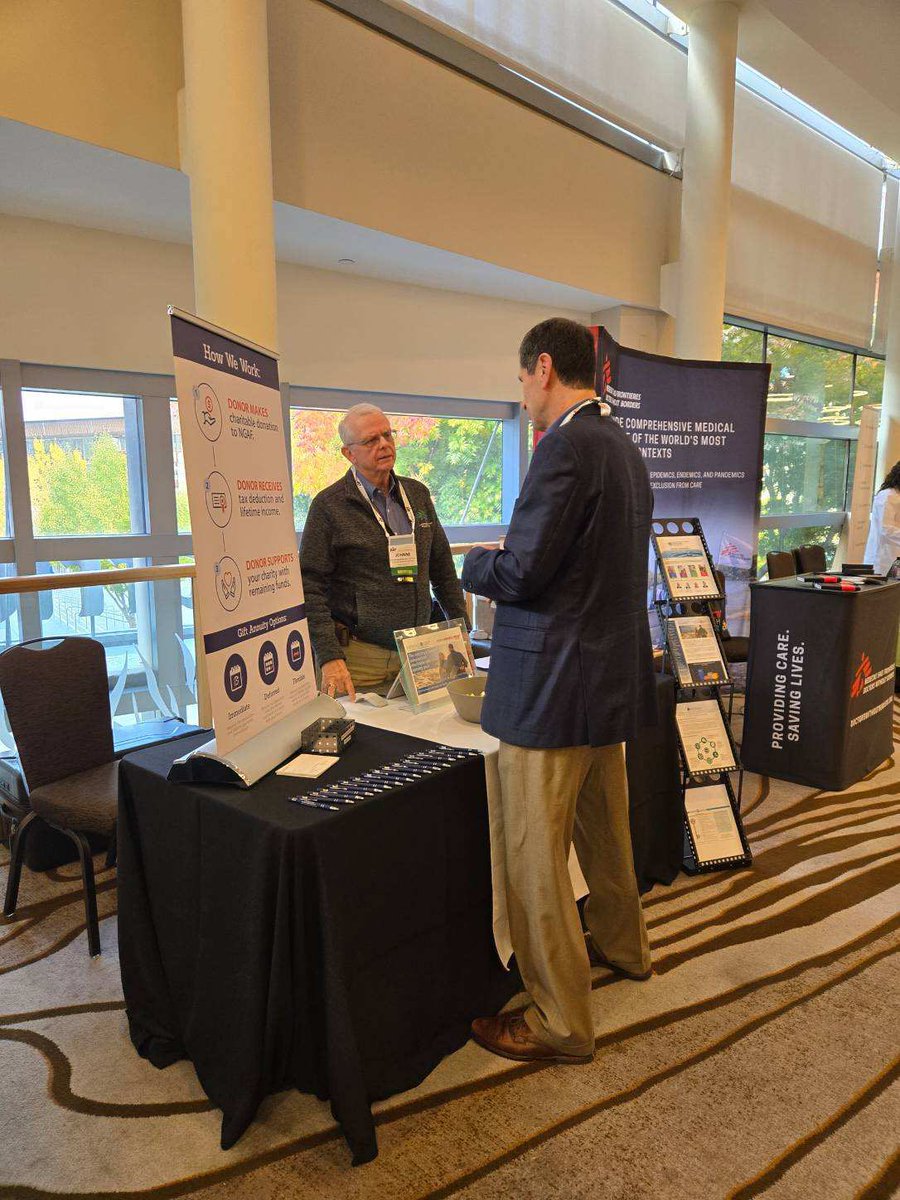 AIPTweets's tweet photo. Some of our exhibitors - PhilanthPro, Charitable Giving Resource Center, @MSF_USA and @fpassociation! https://t.co/oQd7gWr050