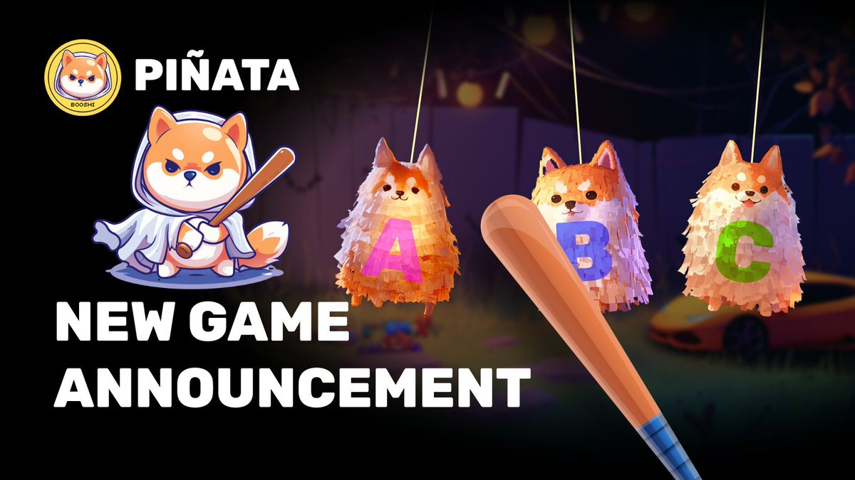 🎉 Booshi Piñatas Are Now Live! 🎉

Smash your way to ghostly rewards 👻💎!
Will you be one of the lucky winners to hit the Booshi Jackpot? 💰
🔗Try your luck now on: game.booshi.io

#BOOSHI #BASEmeme