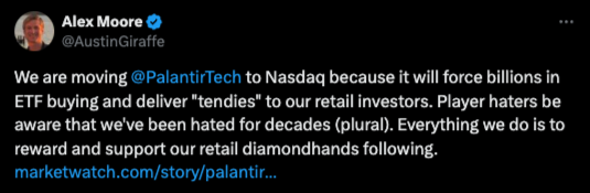 buccocapital's tweet image. ngl pretty crazy for a member of Palantir's Board of Directors to tweet this