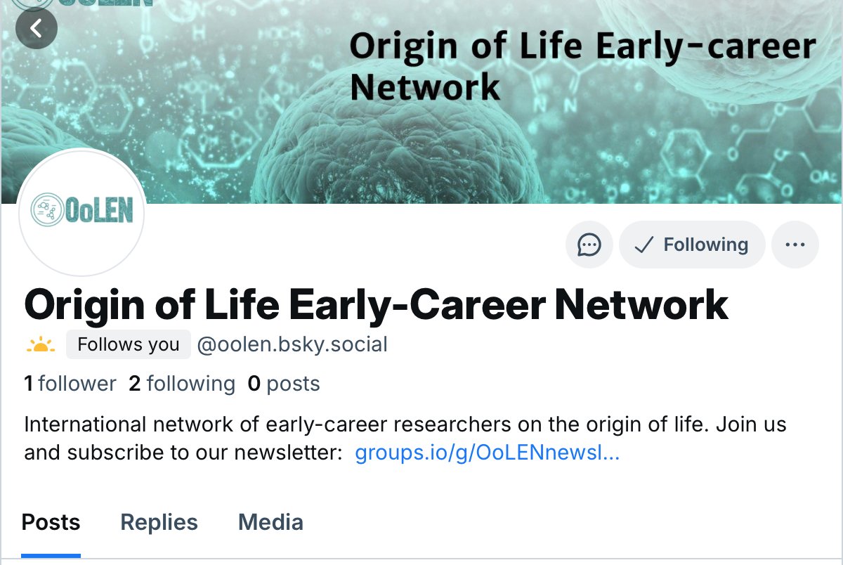 oolen_org's tweet photo. π Exciting Update! We're thrilled to announce that OoLEN is now also on BlueSky! π Follow us at https://t.co/akWYY7ZPxD to stay connected and get the latest updates on origin of life research. See you there! #BlueSky #OoLEN #OriginOfLife https://t.co/lsINYsg4Dg
