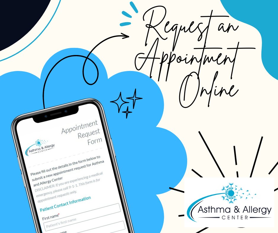 AsthmaAllergyVA's tweet image. Did you know you can request an appointment online? 
Check with your insurance company to see if they require a referral from your PCP. 
#AACVA #allergies #asthma  #RequestAppointment #HealthcareOptions