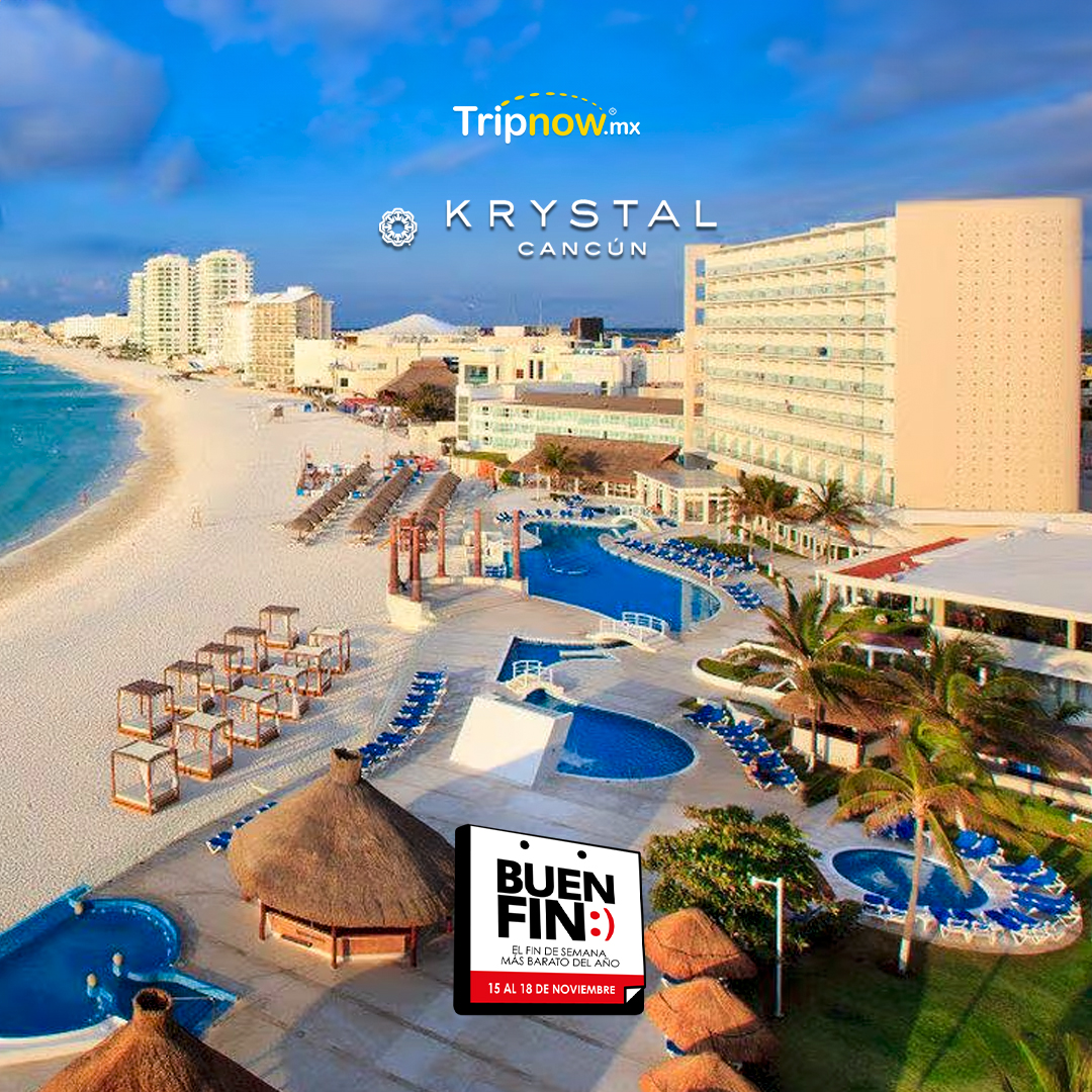 Tripnowmx's tweet photo. ✨¡El Buen Fin llegó a Cancún! 🌴✨ Aprovecha nuestras increíbles promociones de hoteles en Cancún y reserva esas vacaciones soñadas. 🤩 📆 Reserva ahora y asegura tus vacaciones perfectas 👉 https://t.co/dejRSCLjJ5  

#Tripnowmx #Cancún #hotelesdelujo #ReservaYA #BuenFin https://t.co/OxQiXyFREr