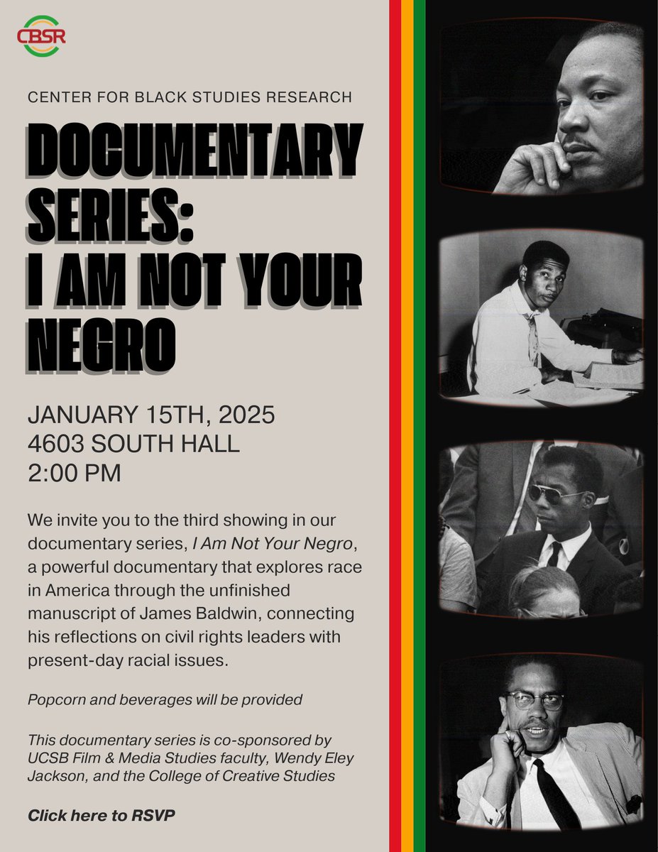 Join us Dec. 10th at 2pm for our open house and the second screening in our docu-series on African American life in the U.S., Banished. Additionally, we're looking forward to kicking off Winter quarter with the next film in the series, I Am Not Your Negro, on Jan. 15th at 2pm