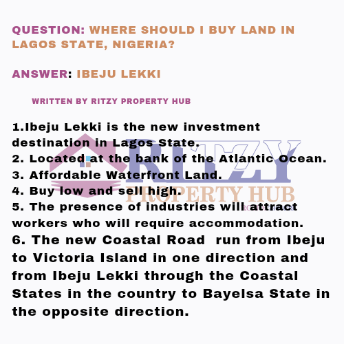 BlessedRiiri's tweet image. WHY IS IBEJU LEKKI THE BEST PLACE TO INVEST IN LAGOS STATE, NIGERIA? 
The answer 👇👇👇👇
#RitzyPropertyHub  #lagosproperties #informativecontent #ibeju #ibejulekkilands #BestPlaceToInvest #propertyforsale #ibejulekki #educationalcontent #knowledgeispower