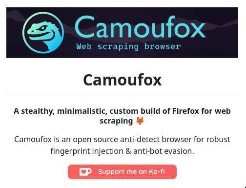 tom_doerr's tweet image. Interesting, I guess you would use it with e.g. Selenium - &quot; Anti-detect browser&quot;