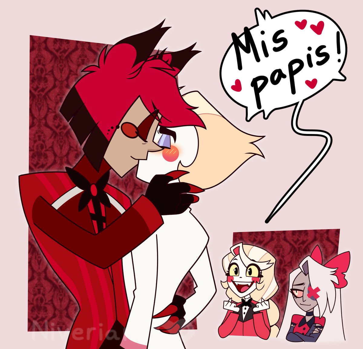 Marrgery92's tweet image. Esto es lo que esperamos los fans del RadioApple!! Somos Charlie ahora mismo!! @Niverians_  Gracias de nuevo por otro pedazo de dibujo!! 📻❤️‍🔥🍎 #radioapple #Hazbin_Hotel #Mispapis #AlastorxLucifer