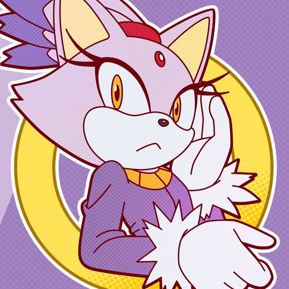 PurroraFlame's tweet photo. Happy birthday to my favorite character, Blaze the Cat!🔥💜 https://t.co/DlEXCJVz7L