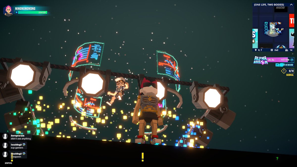 EatwitUs's tweet photo. Vibing at @agoriamusic's DJ Set in One Life, Two Bodies in @TheSandboxGame. The music is electric! 🎧🔊 https://t.co/EQ2EXRA8Bv #TheSandbox #AlphaSeason4 #AS4SocialChallenge https://t.co/C3l0qg1zrZ