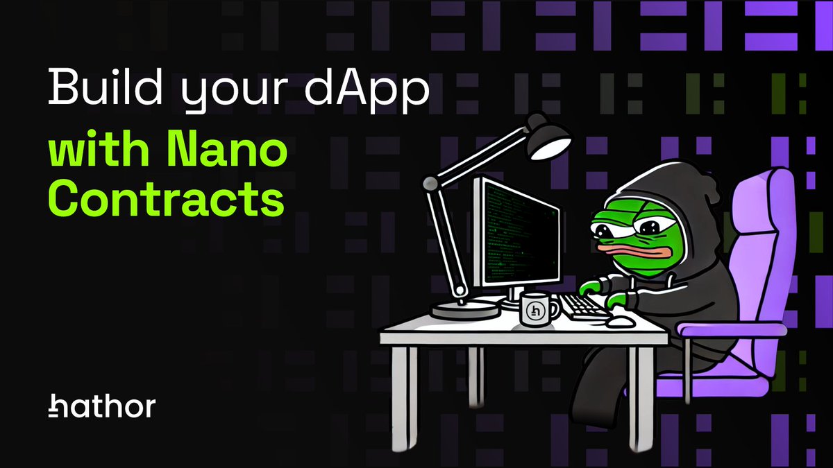 HathorNetwork's tweet photo. Ready to take your dApp to the next level? 🤯

Dev, you can now create custom blueprints for Hathor's Nano Contracts, using our detailed docs on GitHub!

Nano Contracts make development easier with built-in security, low fees and reusable code.

✨ Plus, here’s a spoiler: our Grants Program has been launched, with funding opportunities for innovative projects.

From DeFi and gaming, to AI-powered dApps, we’re supporting the next wave of Hathor builders!

Stay tuned for details, Hathorian!

👉 Dive into the docs & start building: https://t.co/TC2aS9PSoG