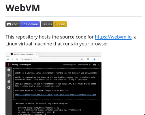 "Virtual Machine for the Web"